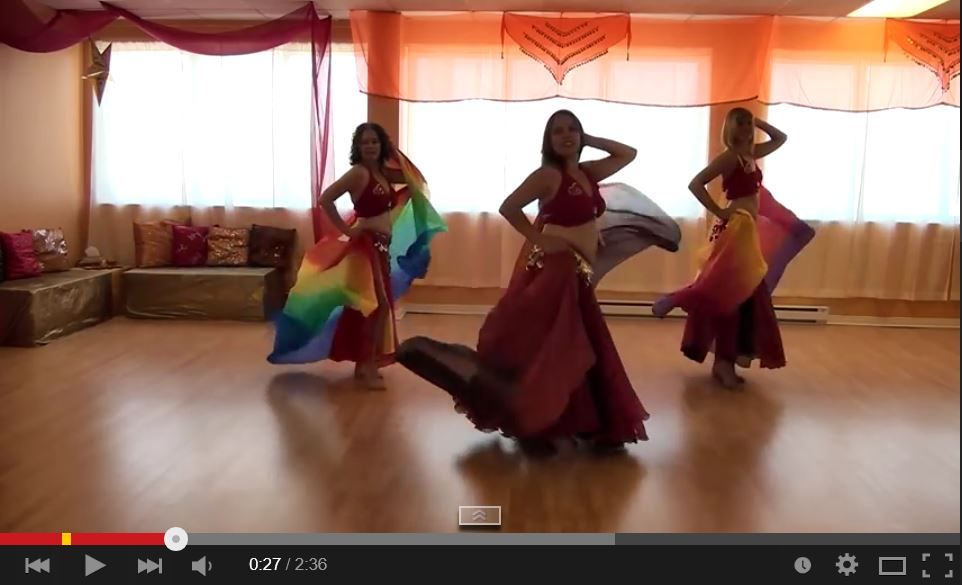 Vidéos YouTube de danse orientale de Mélanie Baladi
